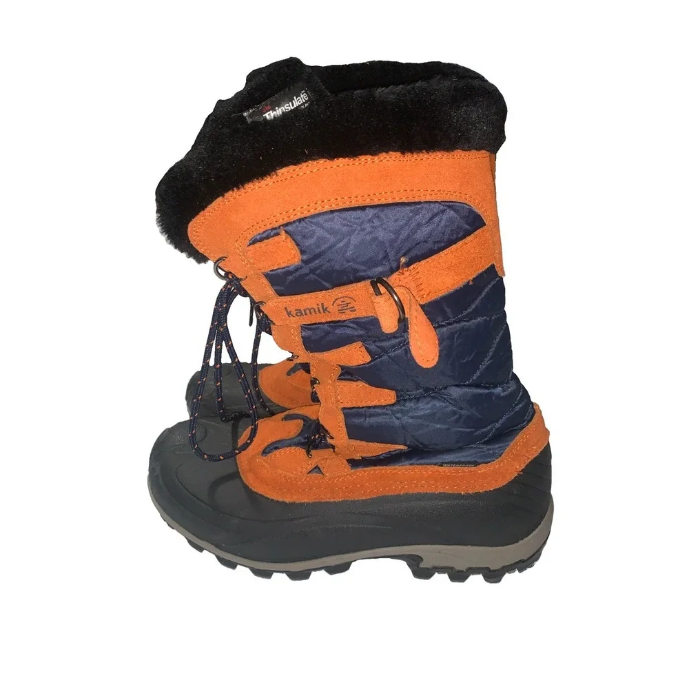 Kamik Women 8 SnowValley Insulated Waterproof Boots Mid Calf Faux Fur Thinsulate